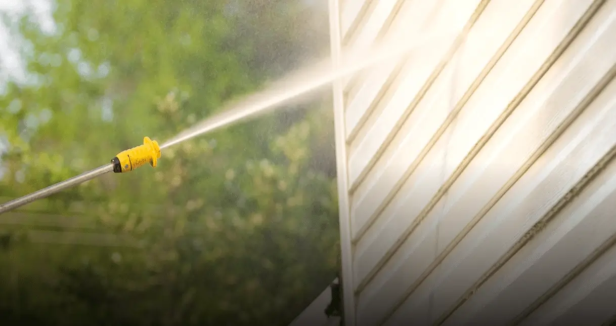 Local Handyman Power Washing Home