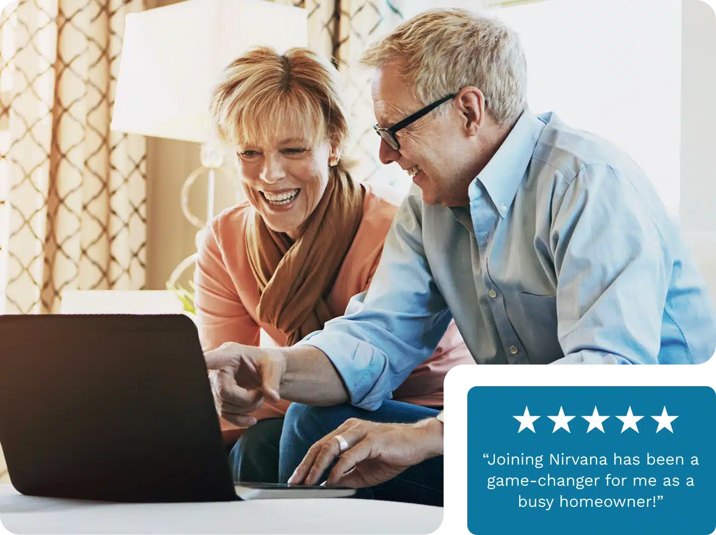 Five star review: “Joining Nirvana has been a game-changer for me as a busy homeowner!”